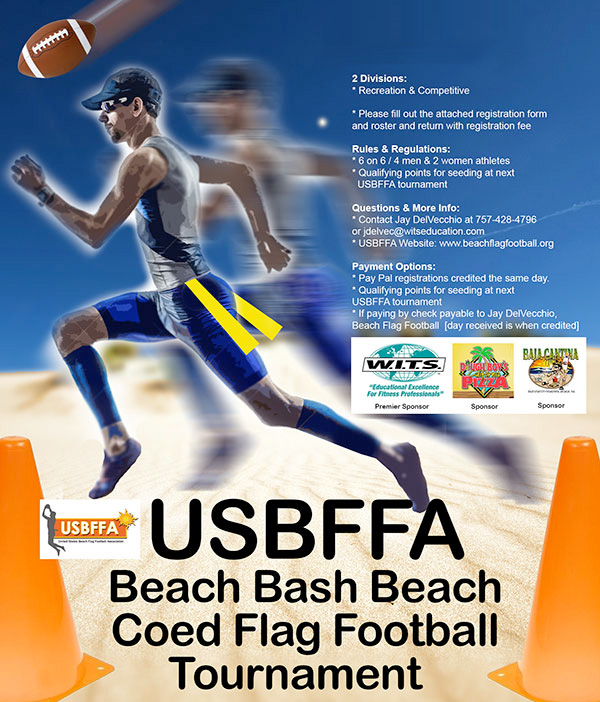 Beach Bash Coed Tournament U.S. Beach Flag Football Association